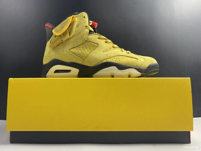 Rep Onekick X TRAVIS YELLOW 6 JORDAN CN1084-300 SCOTT AIR 0817